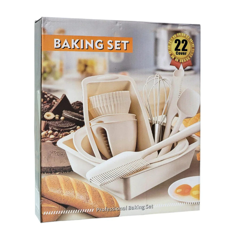 Kit de Repostería Profesional de Silicona — 22 Piezas