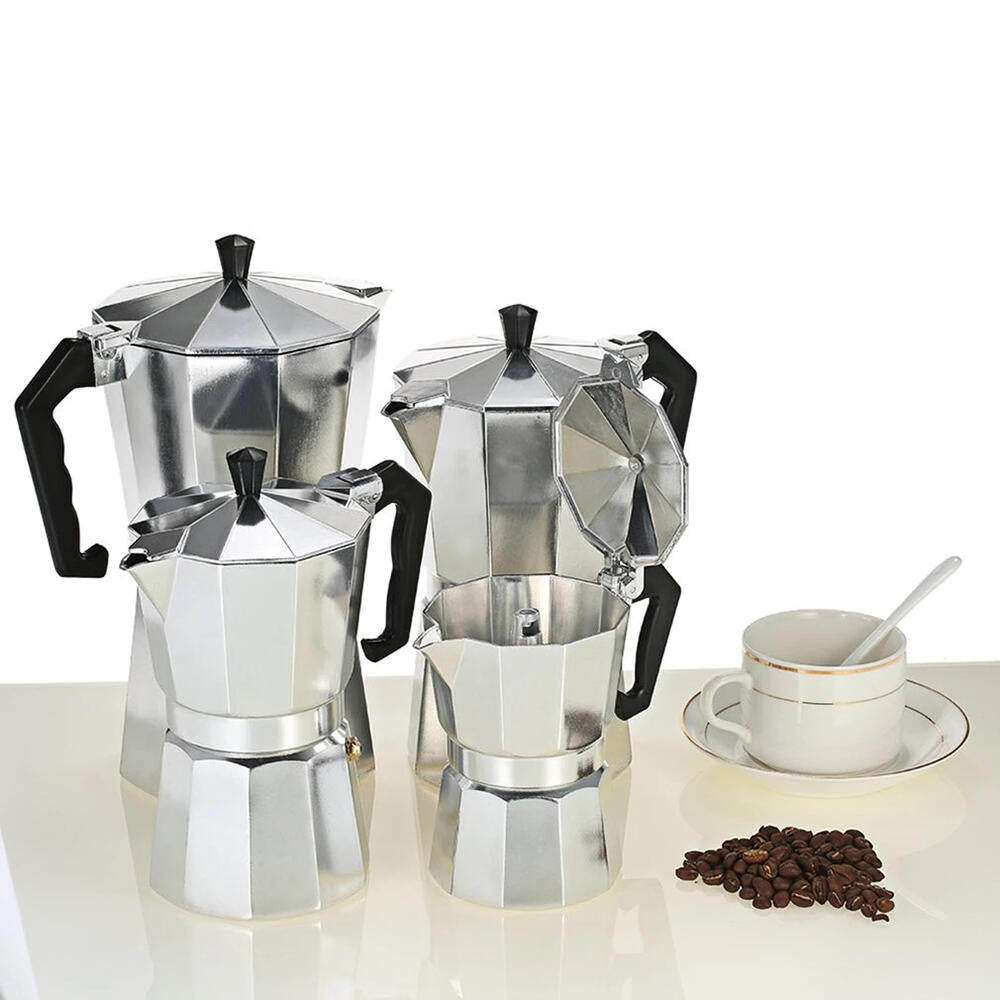 Cafetera Italiana Clásica 12 Tazas — Apta para Inducción